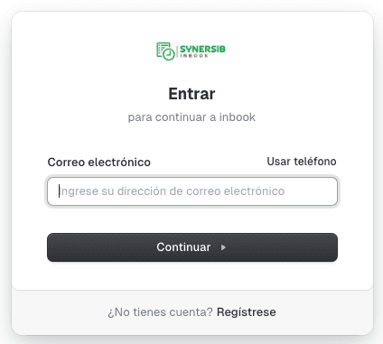 Interfaz de inicio de sesión mostrando opciones de autenticación segura